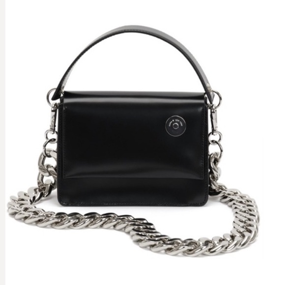 kara Handbags - Kara Black Baby Pinch bag with Chain